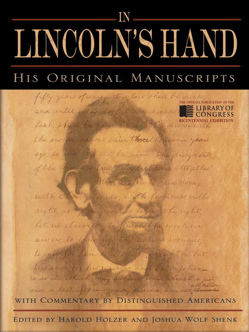 Title details for In Lincoln's Hand by Harold Holzer - Wait list